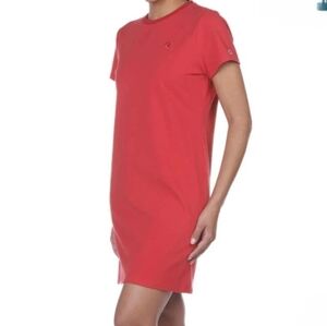 ❤️ New! Champion T-Shirt Dress Red Various Sizes Cotton Blend Short Sleeve